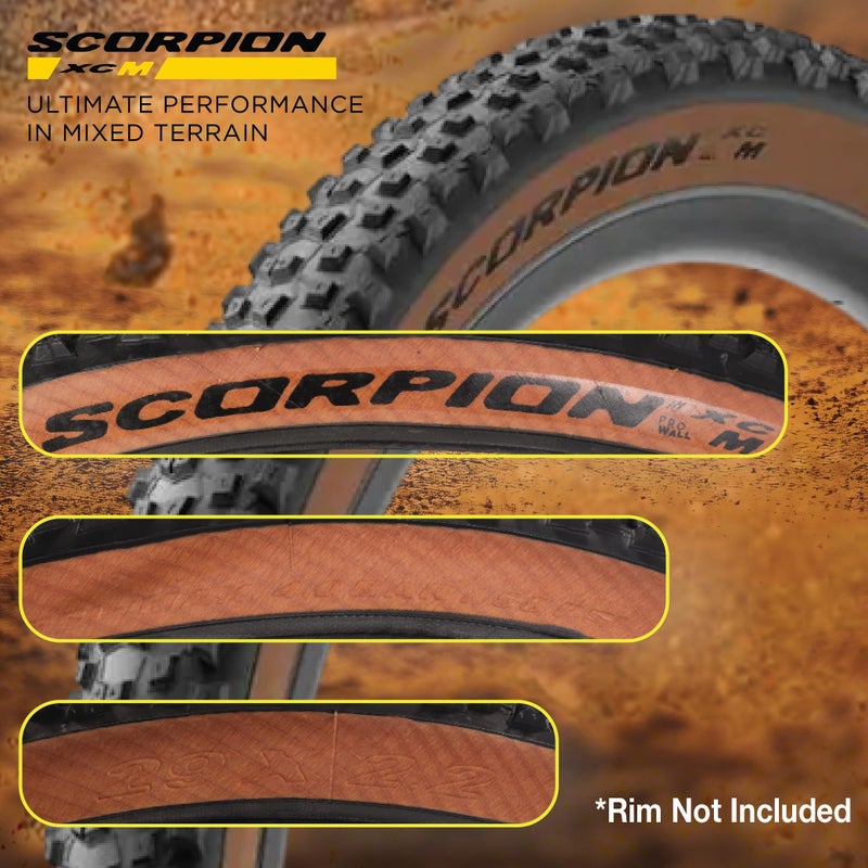 Pirelli Scorpion Trail M Yellow Label Bicycle Tire (29x2.4) Versatile for Trail Riding & Downcountry Adventures SmartGRIP Compound ProWALL Technology Medium Profile Tread (1 Tire) - Image 2